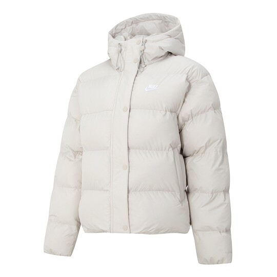 Nike/耐克女外套冬季新款面包服防风保暖连帽运动棉服 FD8291-104