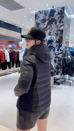 揭幕1611大码lulu羽绒服女胖MM短棉服200斤女装新款90白鸭绒国标 - 图2