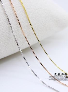 925纯银项链女锁骨坠金裸无吊