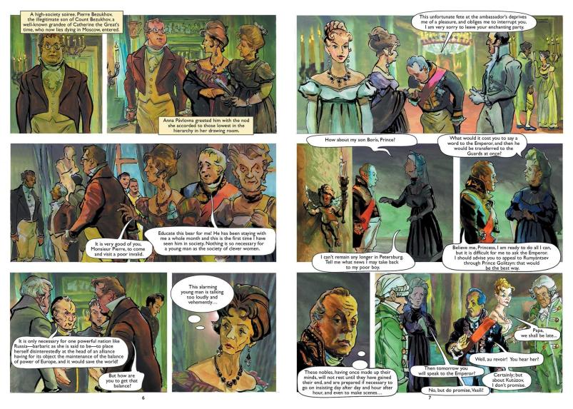 战争与和平图像小说 经典文学漫画版 列夫托尔斯泰 英文原版 War and Peace Leo Tolstoy