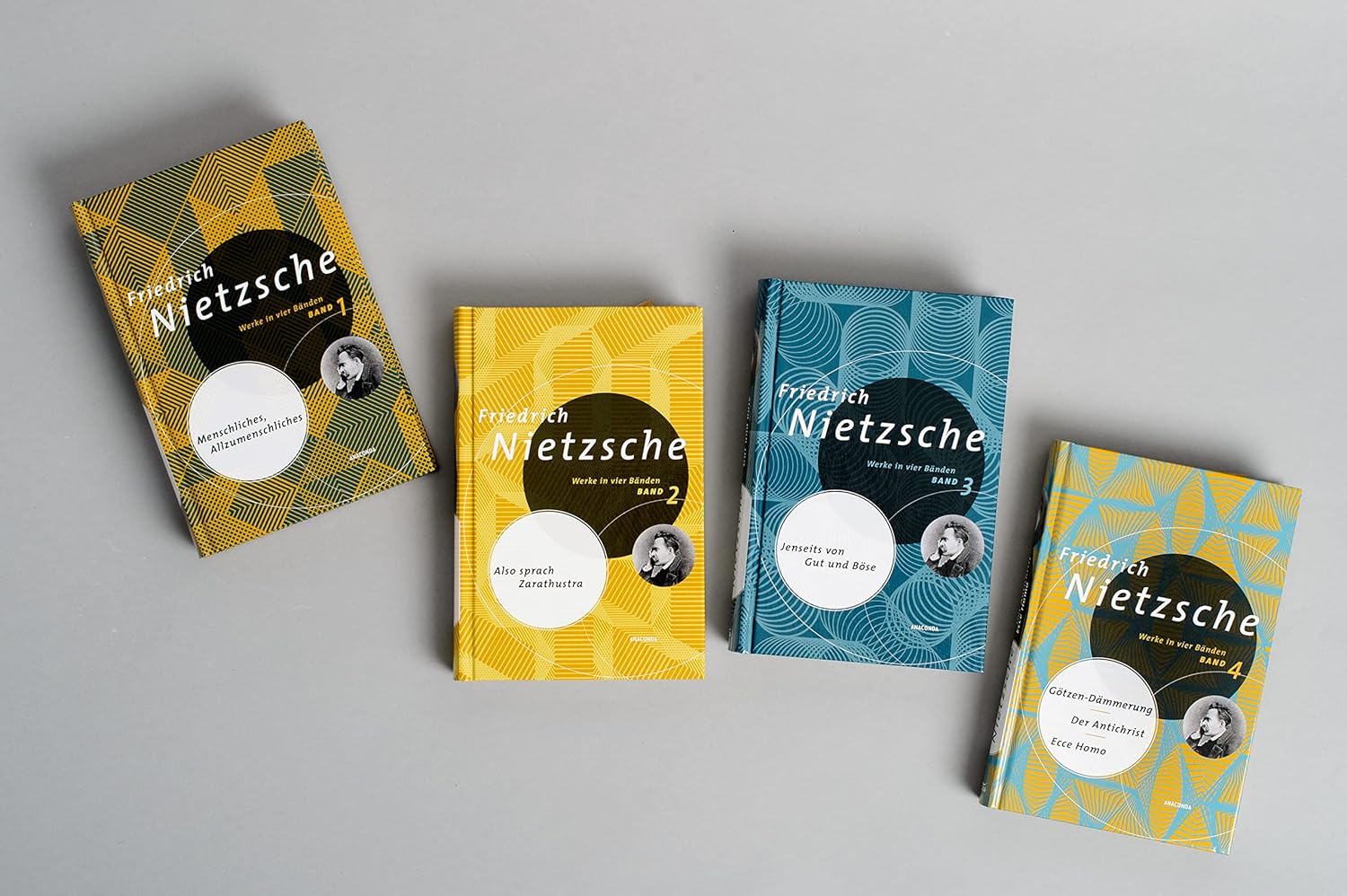 现货 德文原版 尼采作品4卷合集套装 精装收藏 德国经典文学著作 Friedrich Nietzsche Werke in vier Bänden - 图2