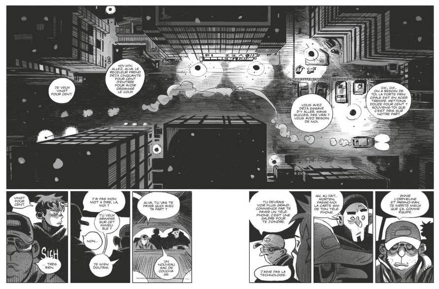 预售黑暗中的阿尔瓦 Alva dans la nuit 2024安古兰漫画节提名漫画 Daniel Hansen法语原版欧漫法漫 Aksel Studsgarth-图3