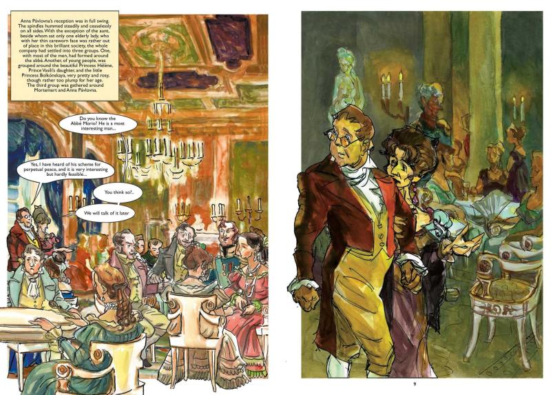 战争与和平图像小说 经典文学漫画版 列夫托尔斯泰 英文原版 War and Peace Leo Tolstoy