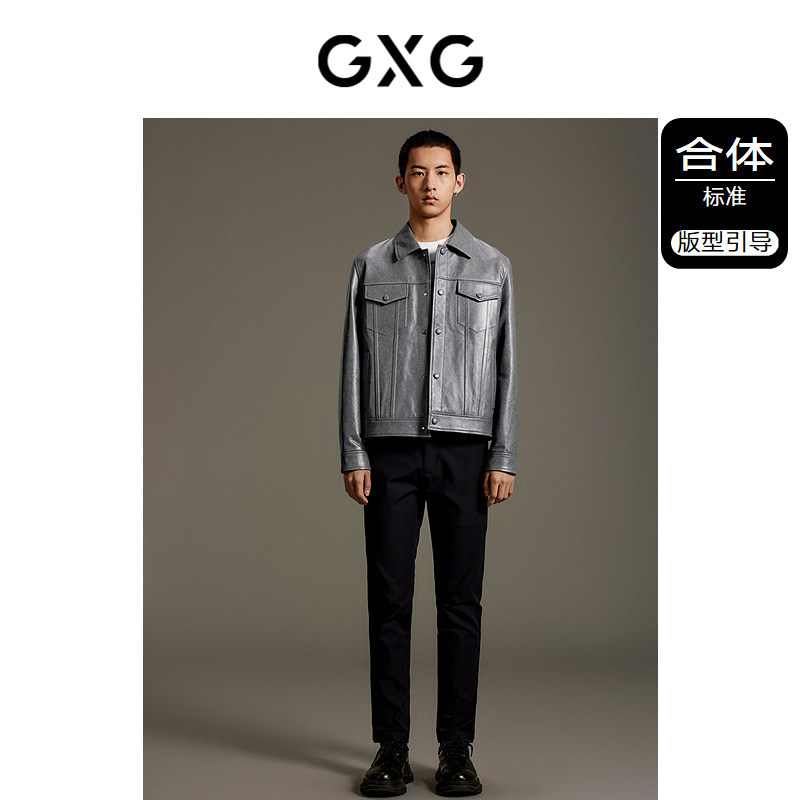 GXG男装 舒适绵羊皮通勤皮衣外套 秋季热销GEX11214383