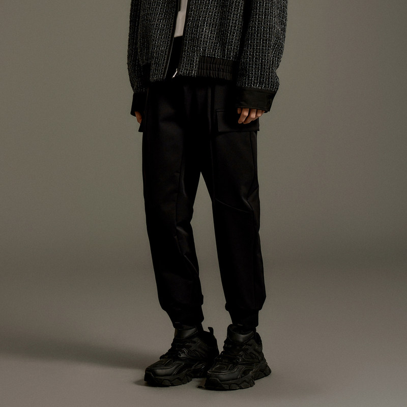 GXG男装   黑色宽松工装休闲通勤长裤秋季热销GEX10212783