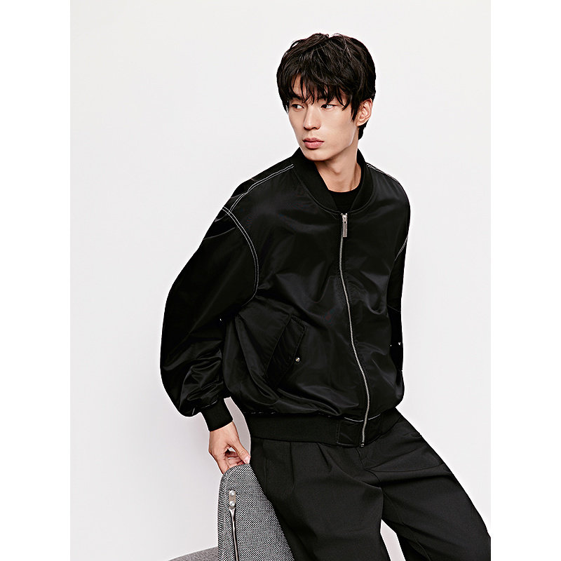 GXG男装  明线飞行员工装棒球服夹克通勤夹棉外套 冬季热销