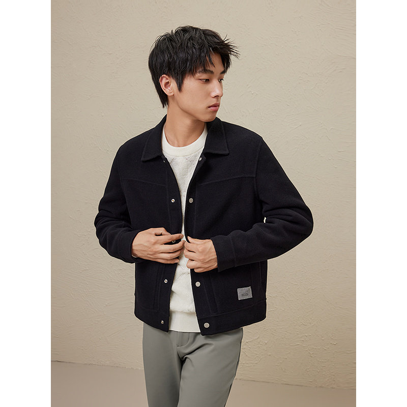 GXG男装 多色高雅通勤翻领短大衣 冬季热销GEX10629414