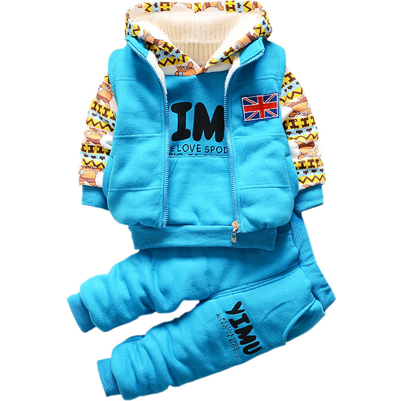 秋冬款加绒加厚三件套装婴儿童装卫衣男童女宝宝1-3岁4冬装外套潮,淘宝优惠券,粉丝福利购,淘宝优惠卷
