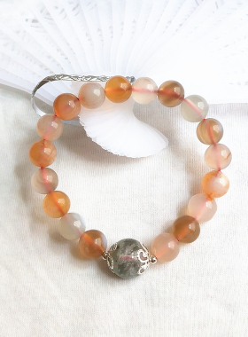 天然手串单圈水晶饰品糖心玛瑙