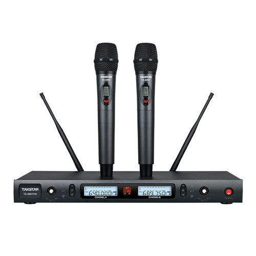 Takstar/得胜 TS-8807无线话筒手持式1拖2调频U段麦克风舞台演出 - 图0