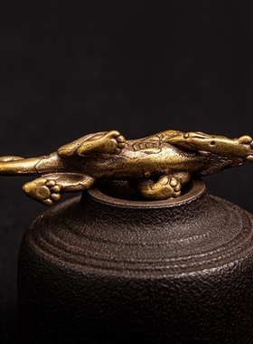 新款古玩杂项复古做旧铜摆件虎符秦杜虎符阳陵虎符兵符信物