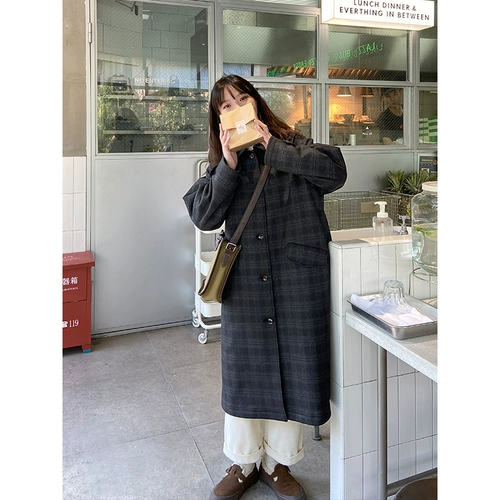 Длинное стеганое зимнее шерстяное пальто для новорожденных