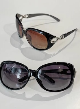 MELIYA古早90年代复古大框太阳眼镜女偏光蛤蟆遮阳显脸小墨镜时髦