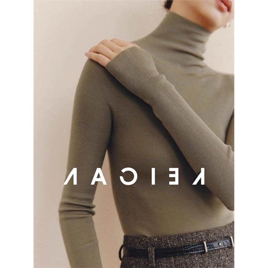 轻奢高领黑色打底衫女秋冬修身显瘦内搭针织衫毛衣堆堆领洋气上衣,淘宝优惠券,粉丝福利购,淘宝优惠卷