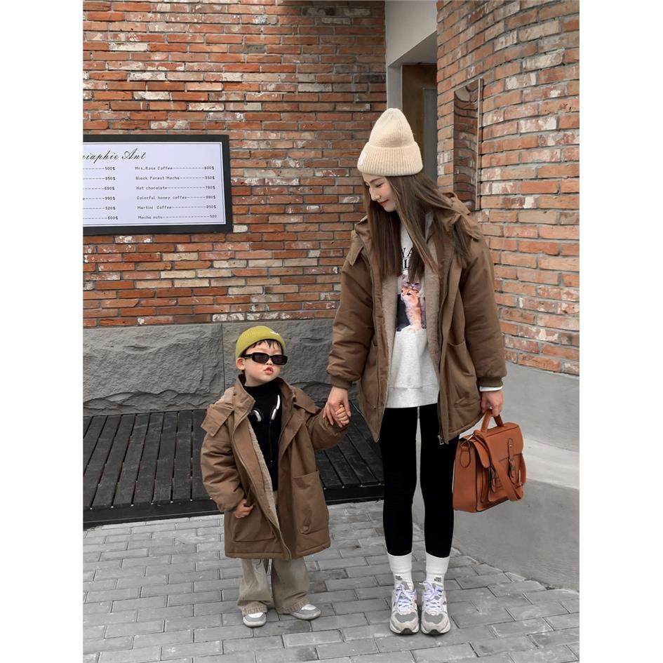 工装棉服女2025新款羊羔毛冬季大尺码加绒宽松ins港风加厚棉衣外,淘宝优惠券,粉丝福利购,淘宝优惠卷