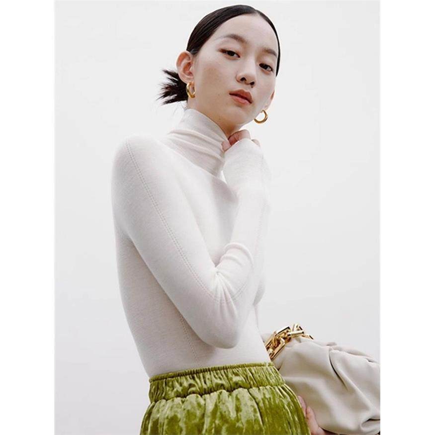 轻奢高领黑色打底衫女秋冬修身显瘦内搭针织衫毛衣堆堆领洋气上衣,淘宝优惠券,粉丝福利购,淘宝优惠卷