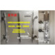 Injection molding machine mold protective curtain side baffle is anti-falling and durable