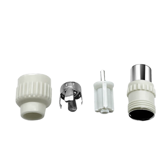 Cable TV plug solderless RF head radio frequency line connector TV head closed circuit head bamboo male head 9.5mm