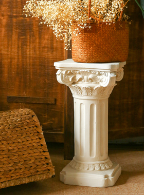 jk慕空间复古桌面落地罗马柱柱子