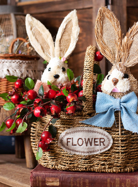 jk慕空间庭院花盆装饰插饰手捧花