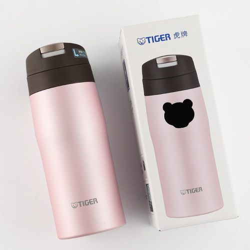 tiger虎牌MJE-A036日本原装进口单手开盖简约便携男女保温杯360ML - 图2