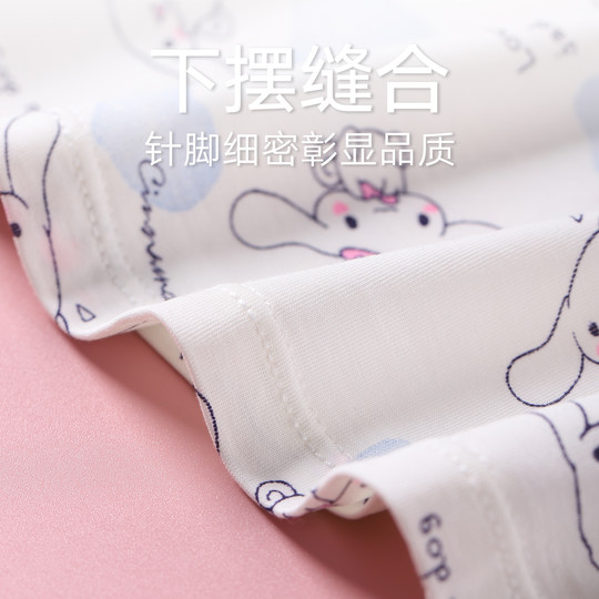 Ночная рубашка для девочек, тонкие детские модальные пижамы из ледяного шелка, летние детские пижамы в стиле принцессы, новинка 2026 года для старых детей