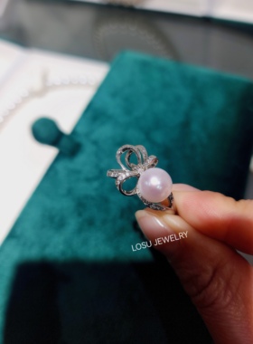 流素losu .丝带戒指女纯银小众设计轻奢时尚个性食指戒冷淡风高级