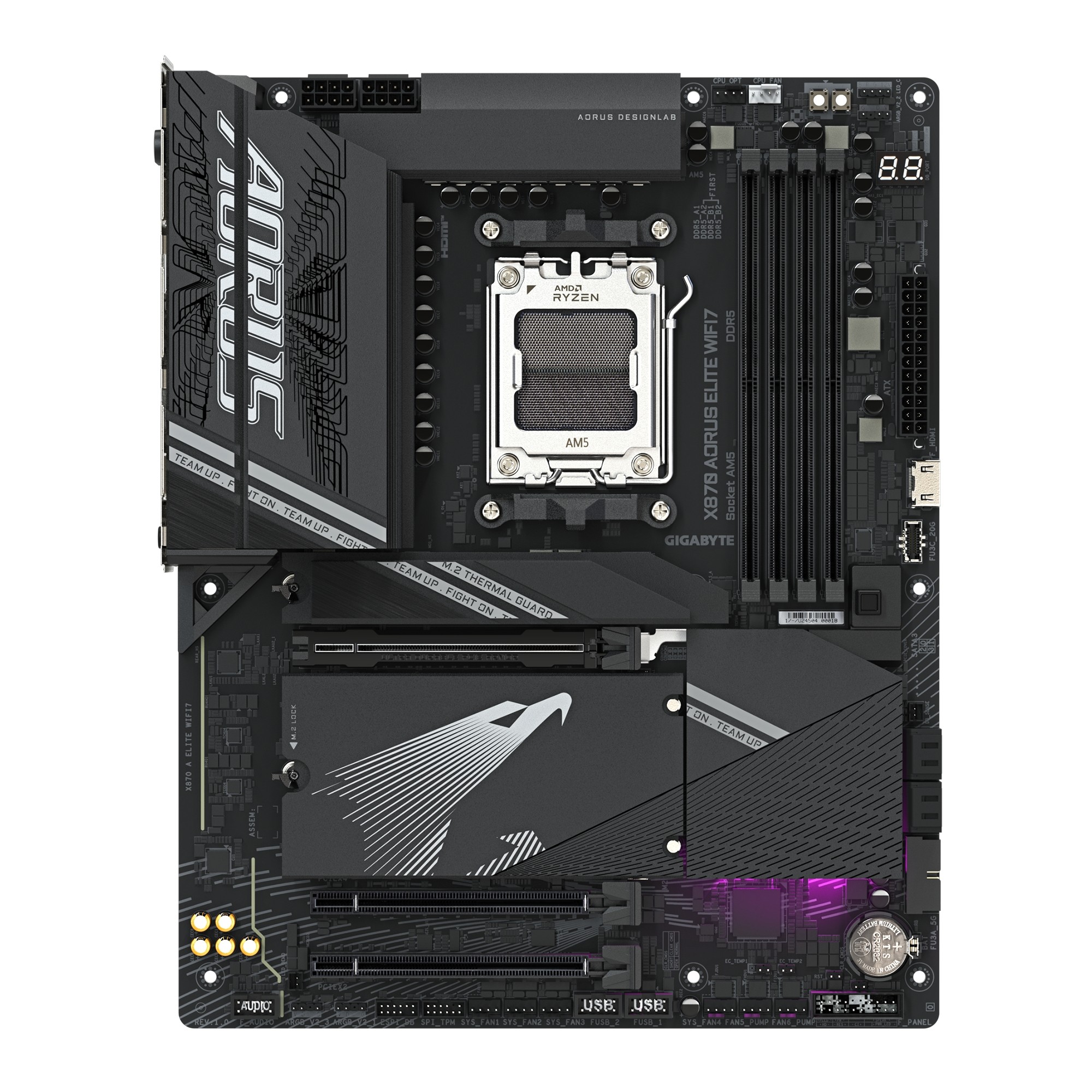 Gigabyte/技嘉X870\X870M AORUS ELITE WIFI7小雕新款AMD9000主板