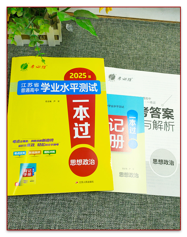 2025春雨教育考必胜江苏省普通高中学业水平测试 一本过 思想政治 2024江苏小高考考试练习高中会考考点过关阶段测评冲刺模拟 - 图0