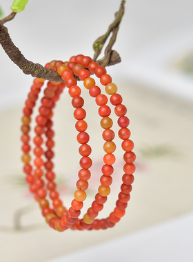 东海世家包浆南红玛瑙手链