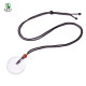 Donghai Family White Crystal Peace Cut Pendant