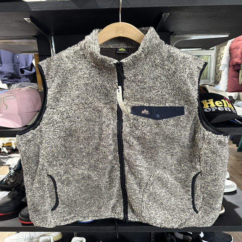 外贸原单秋冬新款潮牌男女式户外珊瑚绒保暖立领宽松休闲背心马甲,淘宝优惠券,粉丝福利购,淘宝优惠卷