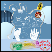 Hands Foot Print Rabbit Year Crystal Hands foot print Fur Seal Cord Zhang Beijing Door-to-door Hairbrush production Tire Brush