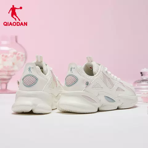 乔丹休闲鞋女鞋2026夏季新款网面透气潮流白色老爹鞋轻便女运动鞋 图片 3