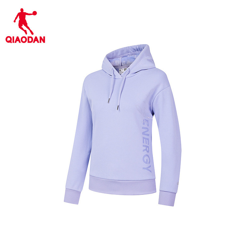 中国乔丹运动卫衣女士2026春季连帽套头潮流百搭修身针织上衣,淘宝优惠券,粉丝福利购,淘宝优惠卷