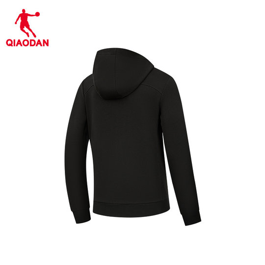 中国乔丹连帽针织外套男士2025冬季新款休闲舒适官方正品商场同款