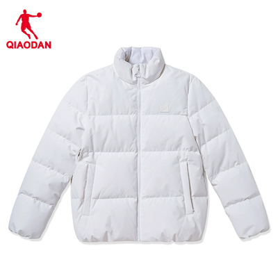 乔丹加厚保暖短款运动羽绒服女