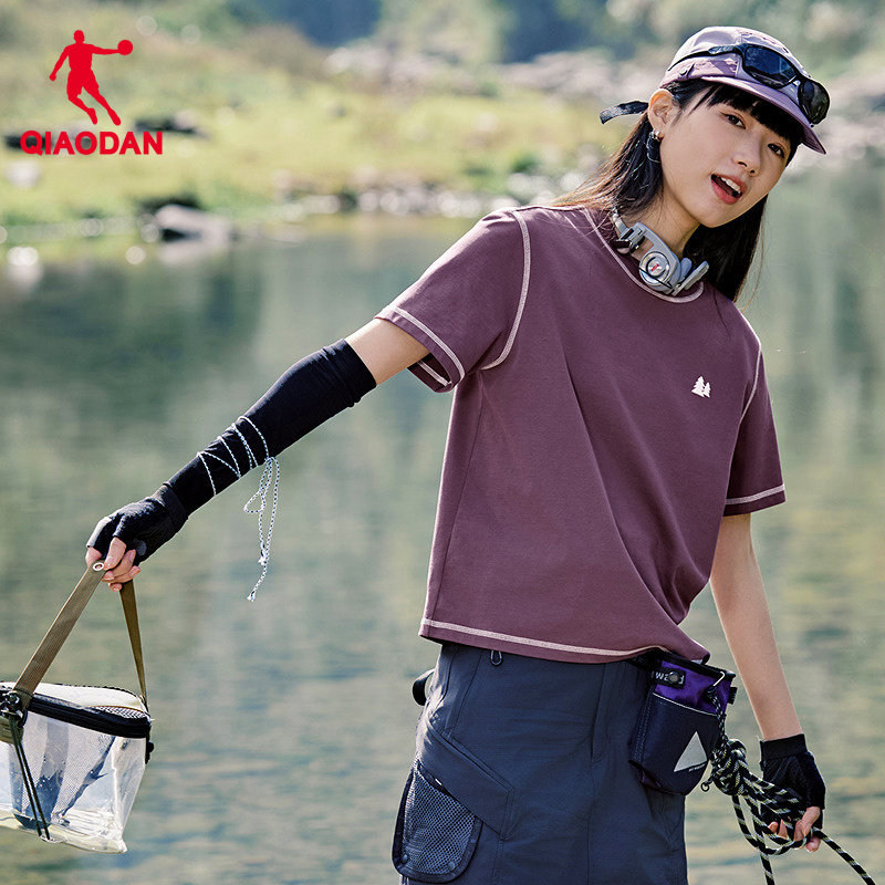 乔丹速干短袖t恤女士2026春季新款商场同款户外透气百搭时尚上衣,淘宝优惠券,粉丝福利购,淘宝优惠卷