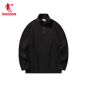 乔丹摇粒绒半拉链卫衣