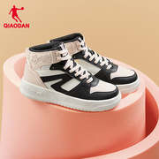 乔丹黑粉高帮加绒板鞋