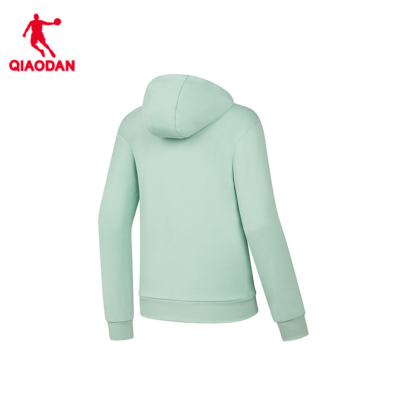 中国乔丹运动卫衣女士2026春季连帽套头潮流百搭修身针织上衣,淘宝优惠券,粉丝福利购,淘宝优惠卷