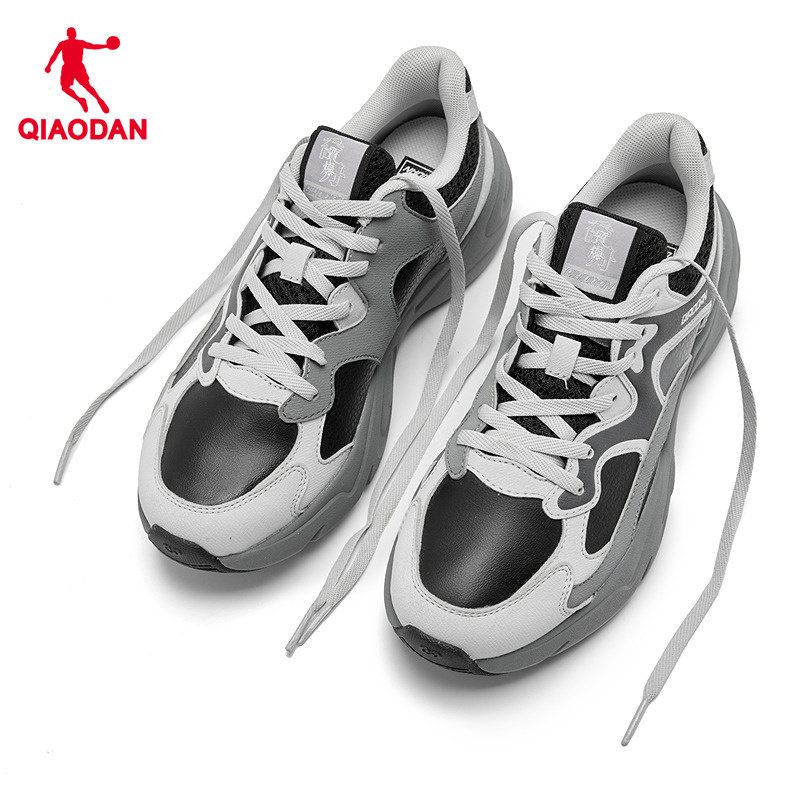 乔丹革面防水休闲鞋女鞋2025冬季新款保暖老爹鞋黑色百搭女运动鞋,淘宝优惠券,粉丝福利购,淘宝优惠卷