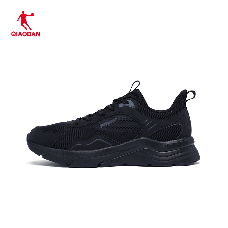 中国乔丹女鞋跑步鞋春季新款黑色网面透气运动鞋减震回弹鞋子正品