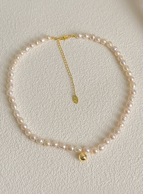 法式高级轻奢巴洛克淡水珍珠项链