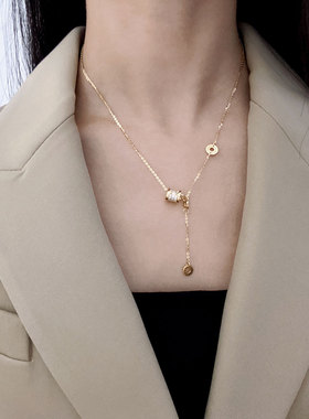 S925纯银项链小蛮腰女仙气温柔