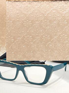 新款猫眼方框平光眼镜架女5540圆脸显瘦素颜光学镜男可配近视片黑