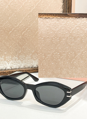 新款网红风多边形太阳眼镜女41WS时尚遮阳墨镜男素颜防紫外线卡其