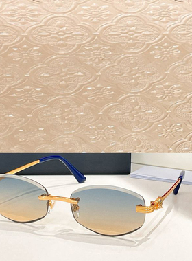 时尚椭圆防紫外线遮阳墨镜男女款