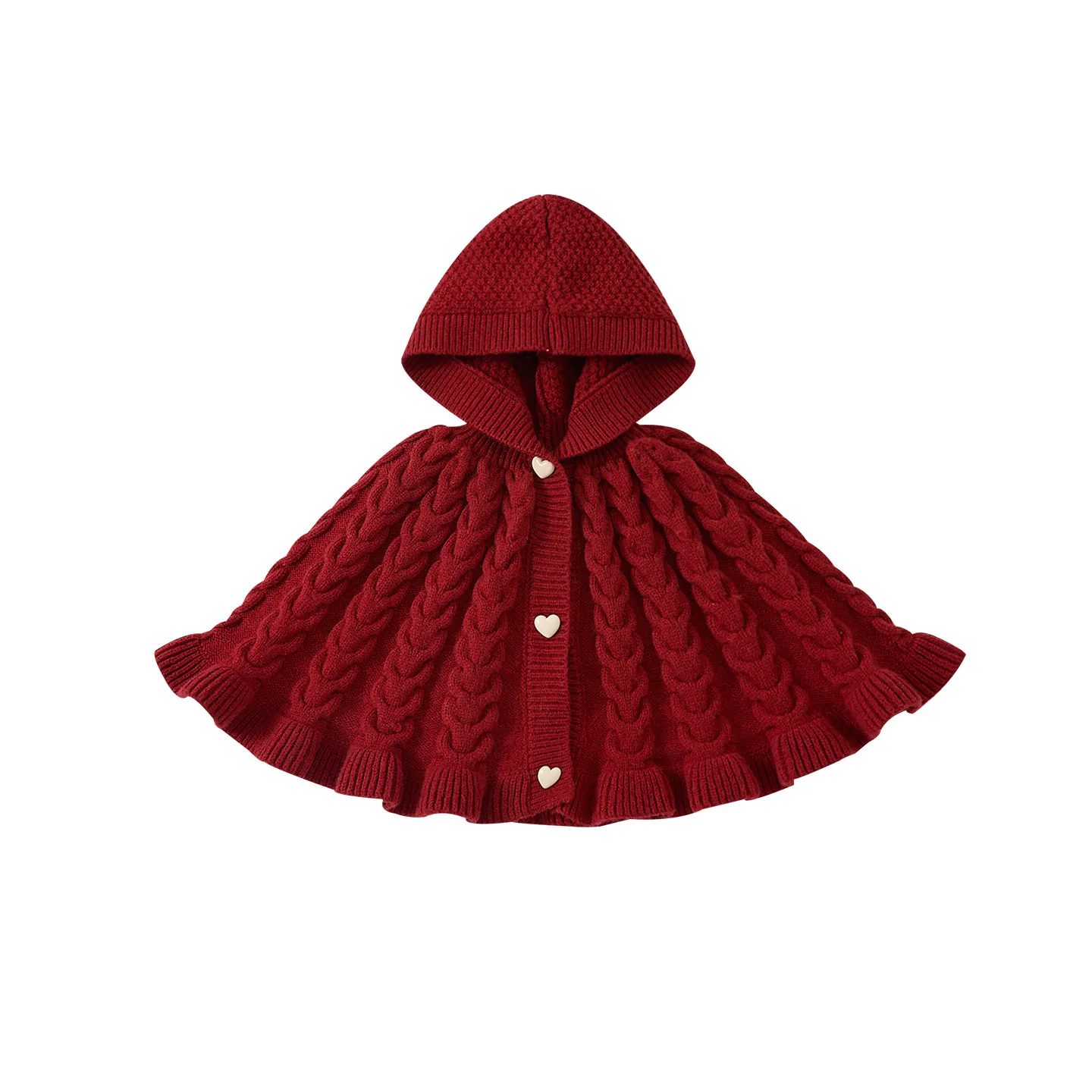 点兮2025秋季新款婴幼儿毛衣斗篷套装女宝宝连帽披肩打底裤两件套,淘宝优惠券,粉丝福利购,淘宝优惠卷