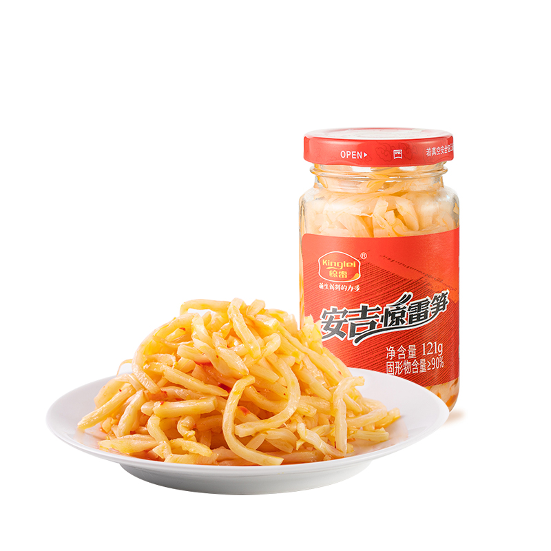 惊雷笋开味下饭菜竹笋开袋即食笋丝瓶装油焖笋尖凉拌菜笋安吉特产